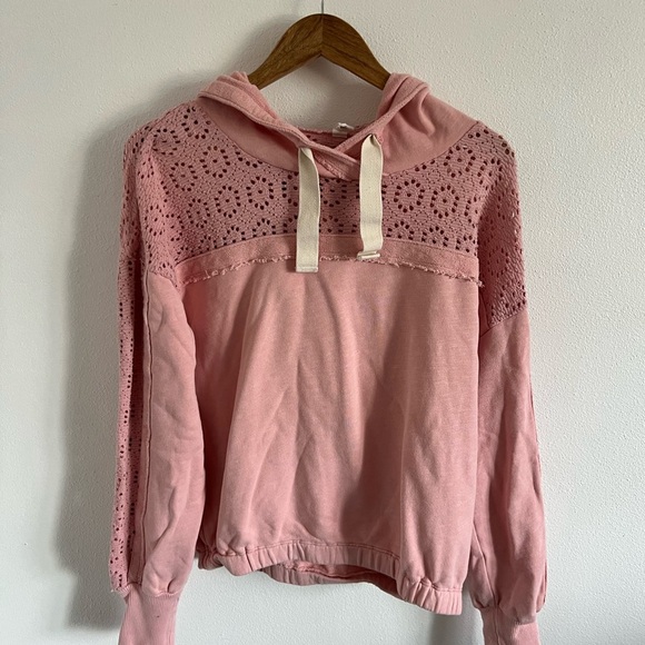 Daily Practice by Anthropologie Robyn Crochet Hoodie, size S - Picture 2 of 6
